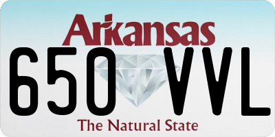 AR license plate 650VVL