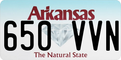 AR license plate 650VVN
