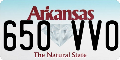 AR license plate 650VVO