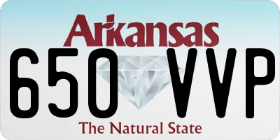 AR license plate 650VVP