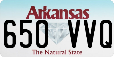 AR license plate 650VVQ