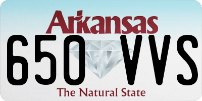 AR license plate 650VVS