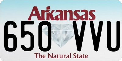 AR license plate 650VVU
