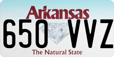AR license plate 650VVZ