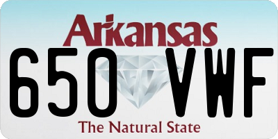 AR license plate 650VWF