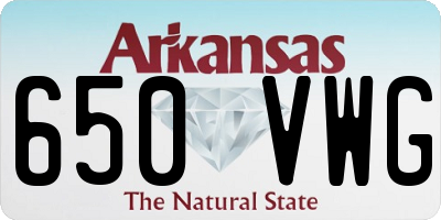 AR license plate 650VWG