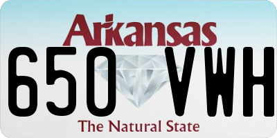 AR license plate 650VWH
