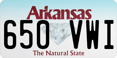 AR license plate 650VWI