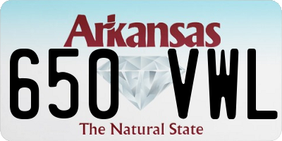 AR license plate 650VWL
