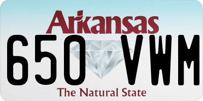 AR license plate 650VWM