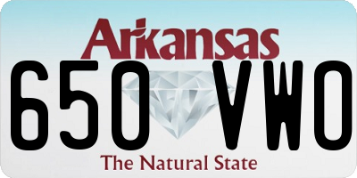 AR license plate 650VWO