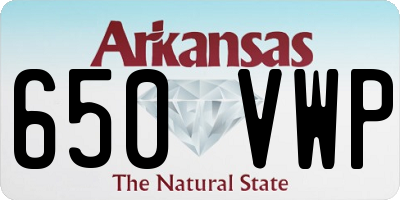 AR license plate 650VWP