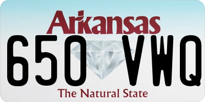 AR license plate 650VWQ