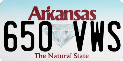 AR license plate 650VWS