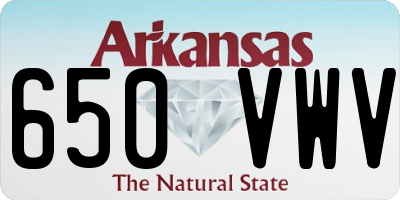 AR license plate 650VWV
