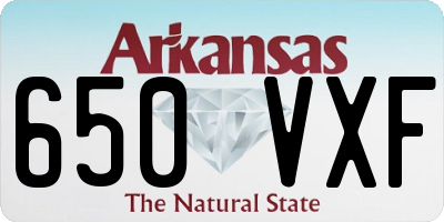 AR license plate 650VXF