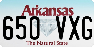 AR license plate 650VXG