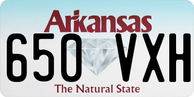 AR license plate 650VXH