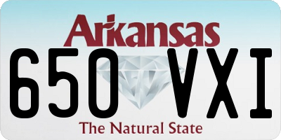 AR license plate 650VXI