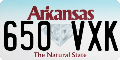 AR license plate 650VXK