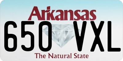 AR license plate 650VXL