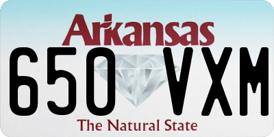 AR license plate 650VXM