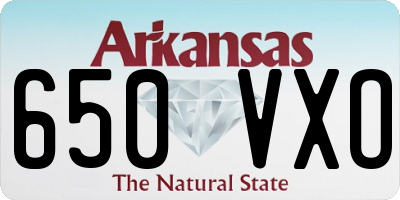 AR license plate 650VXO