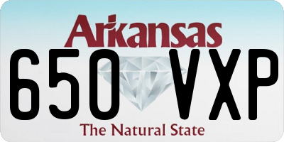 AR license plate 650VXP