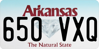 AR license plate 650VXQ