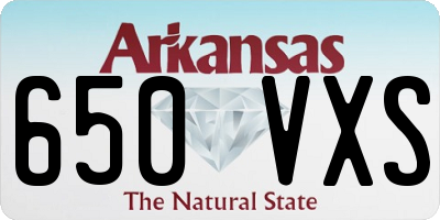 AR license plate 650VXS