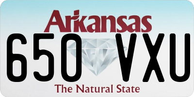 AR license plate 650VXU