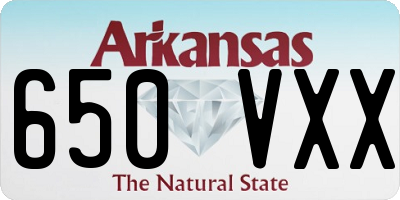 AR license plate 650VXX