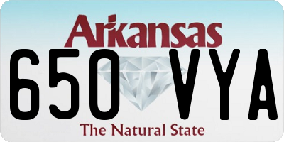 AR license plate 650VYA