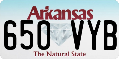 AR license plate 650VYB