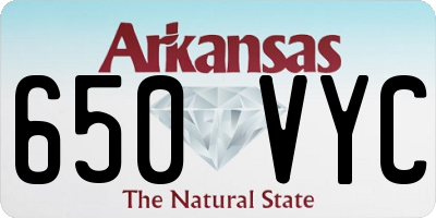 AR license plate 650VYC