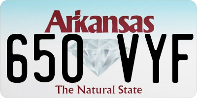 AR license plate 650VYF