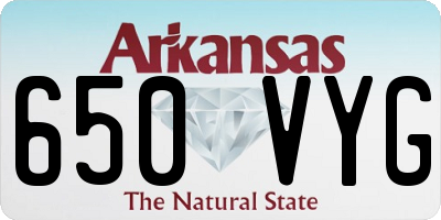 AR license plate 650VYG