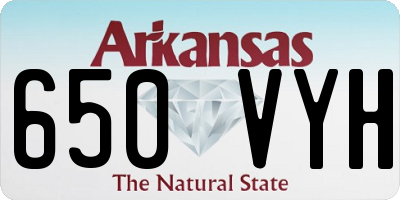 AR license plate 650VYH
