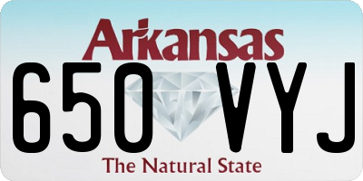 AR license plate 650VYJ