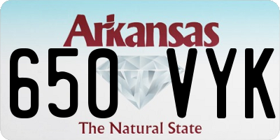 AR license plate 650VYK