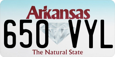AR license plate 650VYL