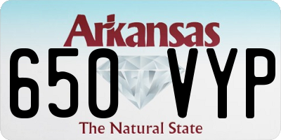 AR license plate 650VYP