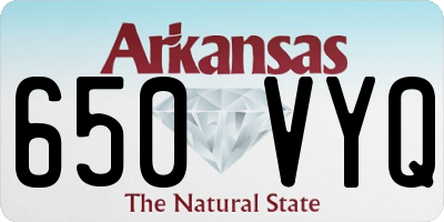 AR license plate 650VYQ