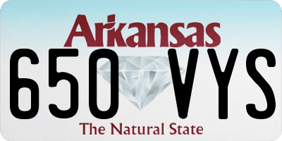 AR license plate 650VYS