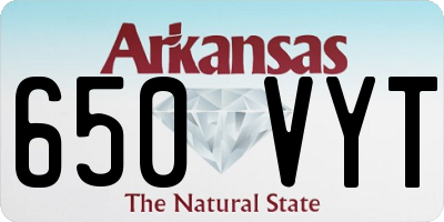 AR license plate 650VYT