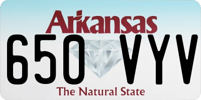 AR license plate 650VYV