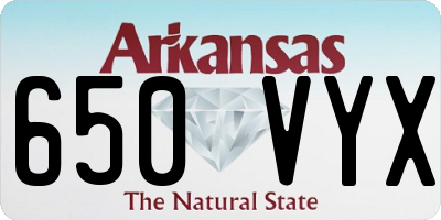 AR license plate 650VYX