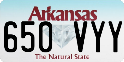 AR license plate 650VYY