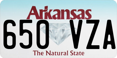 AR license plate 650VZA