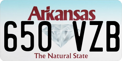 AR license plate 650VZB